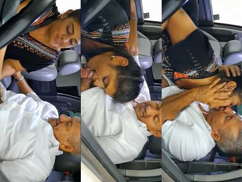 Horny Old Man office Boss Horny Dick Sucked By a Girl in Car Who Want to join his office