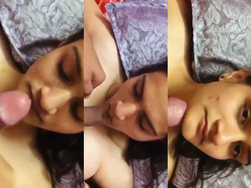 Horny Girlfriend sucking boyfriend big lund