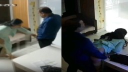 Fucked by Manager in Office CCTV Cam Recorded