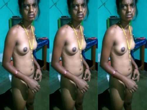 Skinny Tamil housewife village sex scandals with lover