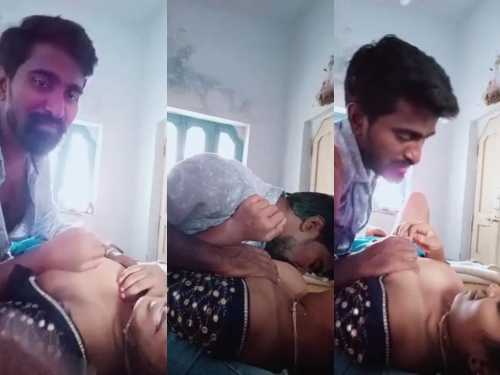 College Guy Sucks Marathi Teacher Boobs