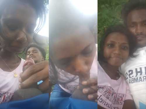 Mallu Lover Enjoying Outdoor Blowjob in Jungal