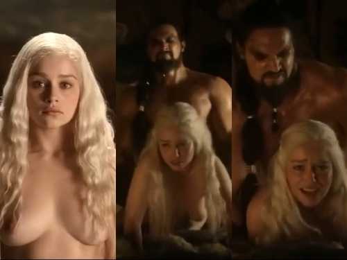 Emilia Clarke Game Of Thrones khaleesi Hard Fucking By Hubby Drogo