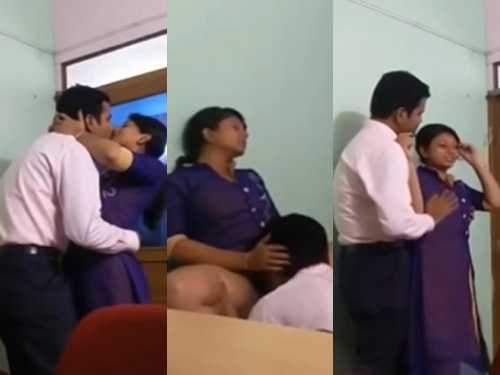 Office Boss Lover Her Cute Staff and licked her pussy, fuck her big round ass 1