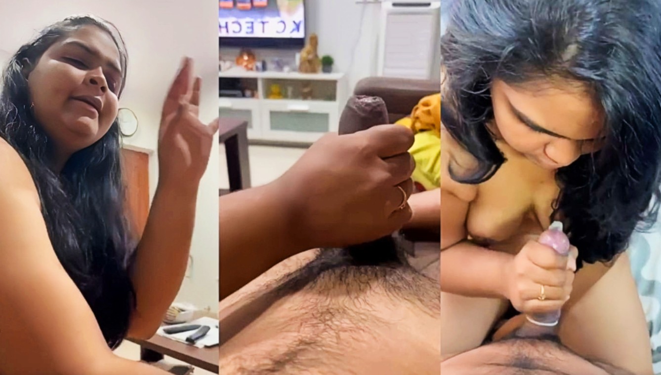 Chubby Cute Girlfriend Giving Handjob to BF With Condom and Without Condom