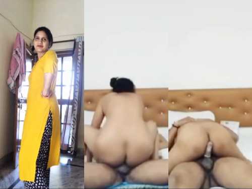 Excited Wife Enjoying First Time Hotel Room Riding Sex after marriage