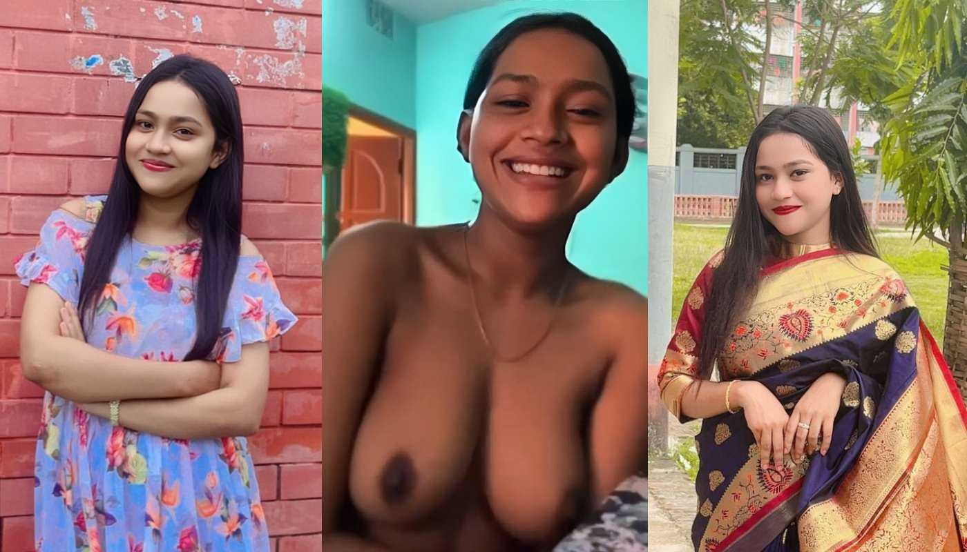 Cute Desi Tiktoker Girl Showing Cute Little Boobs Viral Sex MMS