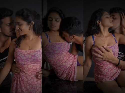 Lavanya Manickam and Raj Hot Romantic Sex in Sexy Pink Dress