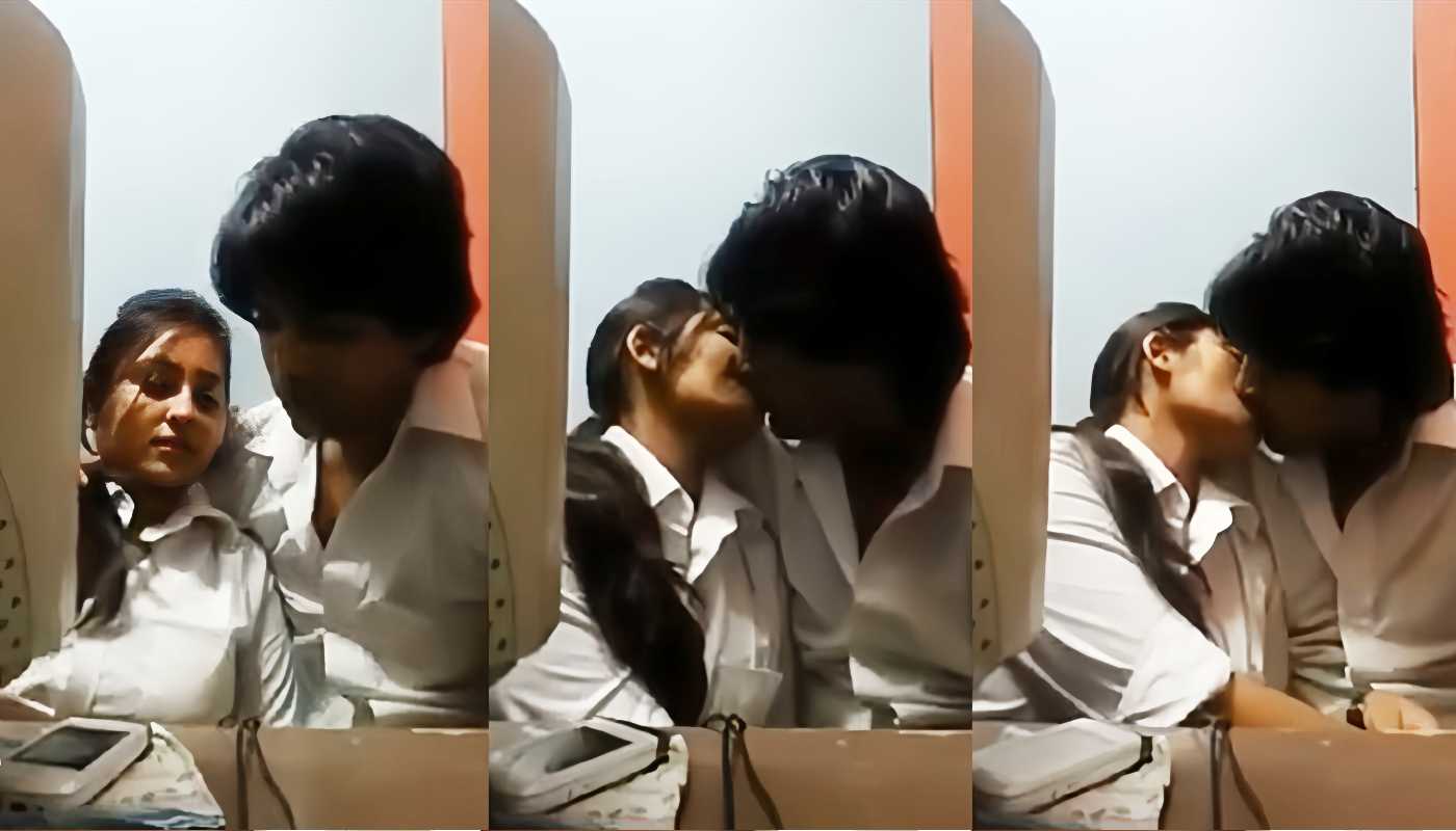 School Lover Sexy Kissing in Computer Class hidden Cam sex