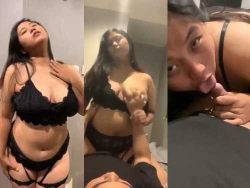 Hot Chubby Girl Hot Bra Panty Hotel Room Sex, Blowjob and Full Hardcore Fucking