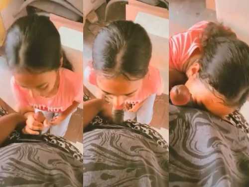 Malayalam Sister knee down and suck's brothers dick