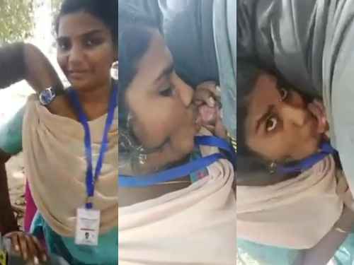 Tamil Collage girl outdoor blowjob giving to boyfriend