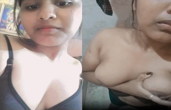 Indian Girl Removing Bra Boobs Show Viral Clip