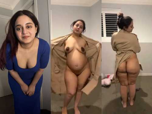 Hot Sexy Milf Showing Her Boobs and Big Ass To Lover For First Time