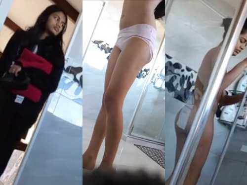 Desi Rich House Owner Captured Her Cute Slim 18 Min Bhanji Full Nude Bathing Session on Hidden Cam