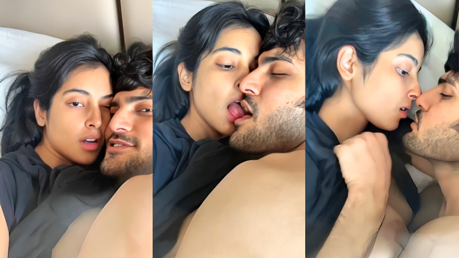 Desi GF BF Boobs Show and Kissing