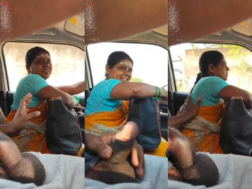 Daring Guy Giving Lift To Aunty Flashing Dick And Asking For Touch