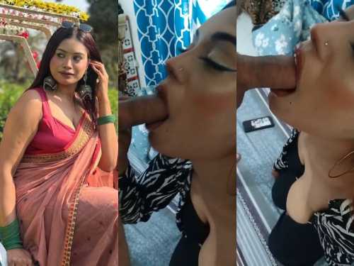 Sexy Bengali Sali Sucking Her Jija's Dick and Boob Out
