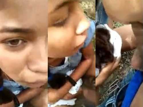 marathi girl outdoor blowjob sex with marathi talking