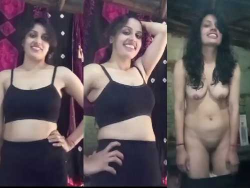 Beautiful village masala girl making multiple Nude Boobs pussy show video for lover