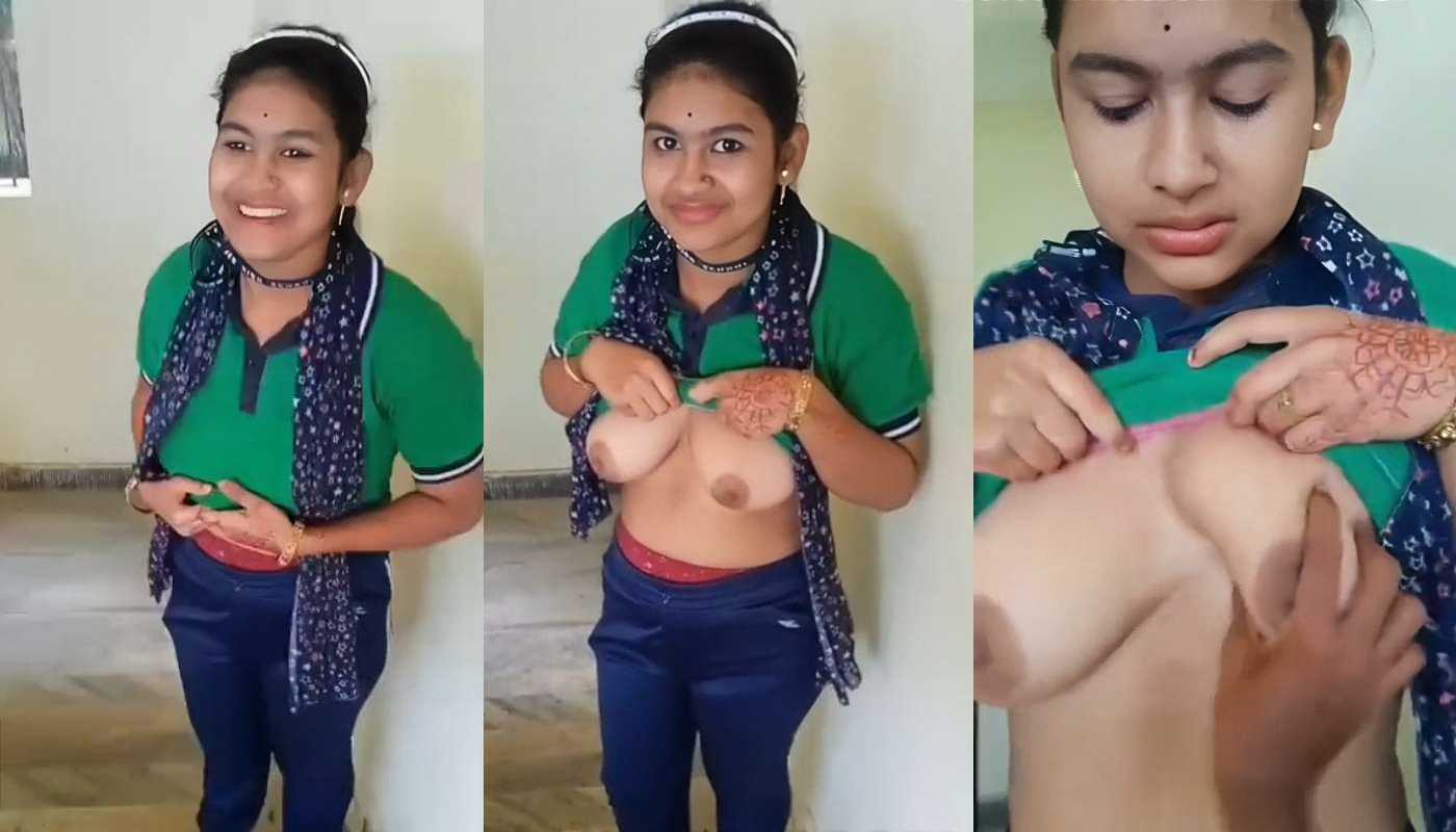 College Last Day Cute Girl Showing Boobs to Her Friends Viral MMS Video