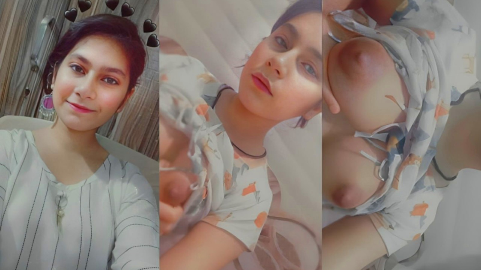 Desi cutie pressing big boobs