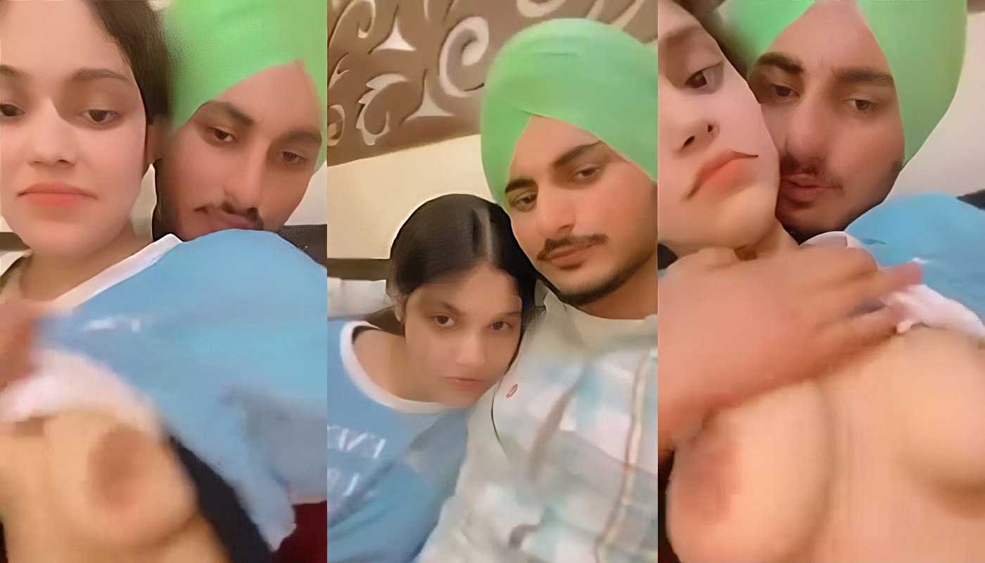 Punjabi Guy in Green Pagri Hot Romantic Sex With His Cute Girlfriend