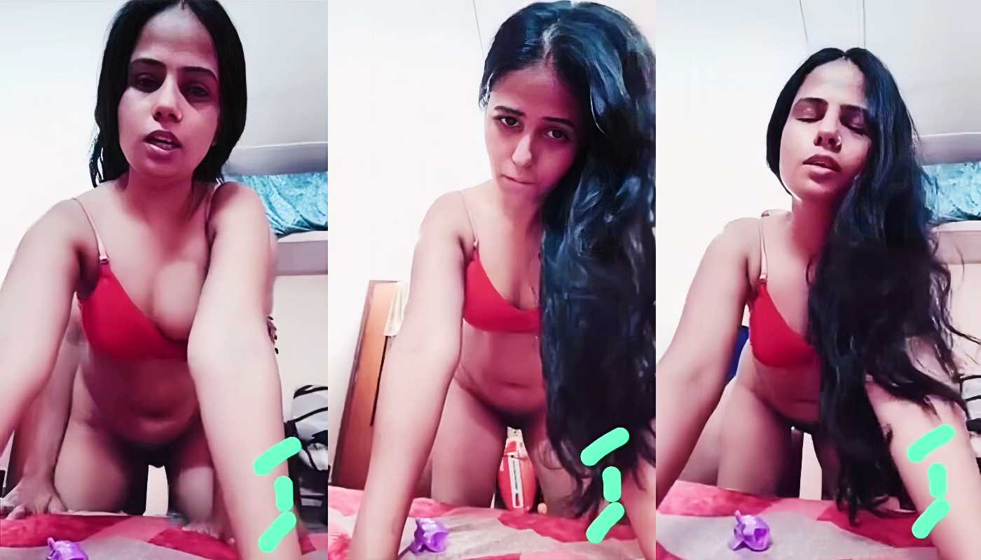 Red Bra Sexy Girlfriend Fucking Form Behind Desi Sex Video
