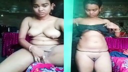 Village lonely desi girl nude fingering at home