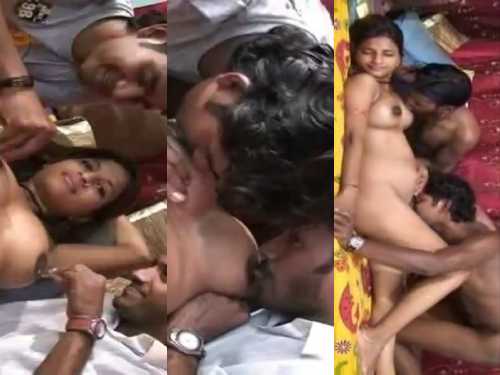 Telugu bf lo lanja tho idharu kurralu srungaram