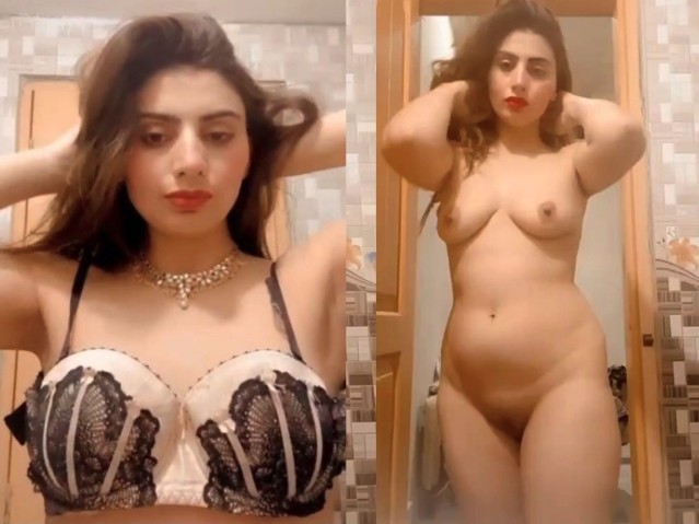 Beautiful Paki TV Actress New VIDEO UPDATE Recording herself Full Frontal NUDE with Full Face Perfect ASS Shaved Pussy Closeup Dont Miss