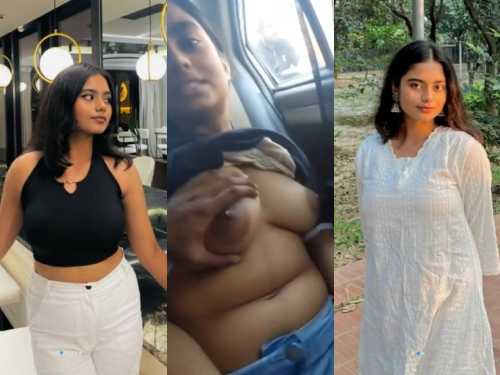 Most Demanded Sexy Girl Car Sex With BF Open Boobs and Rubbing Pussy in Front of TharkiBF