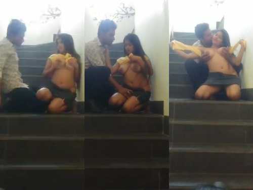 Telugu cousin romantic sex on stairs Telugu Sex Videos