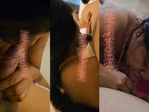 Same Tamil Bhabhi Giving Blowjob to Lover In Hotel Room