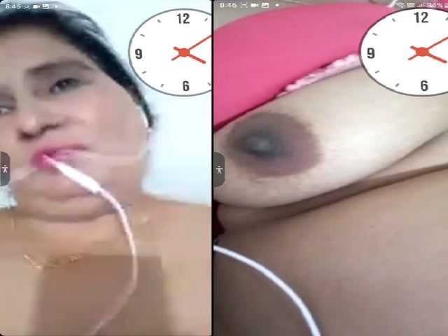 Big boobs MILF naked video call chat with client