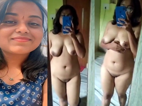 Beautiful Sexy Girlfriend Recording Mirror Nude Video